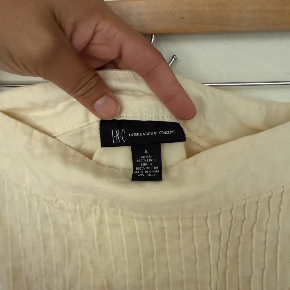 100% Linen Embroidered Skirt - Picture 5 of 5